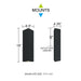 Quoizel - KYLE8406EK - LED Outdoor Wall Lantern - Kyler - Earth Black