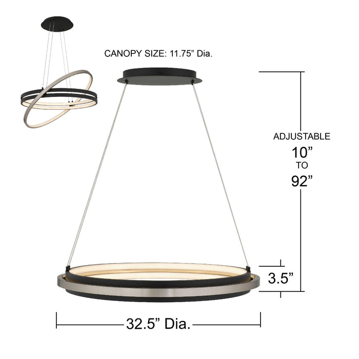 Quoizel - PCISB2832MBK - LED Pendant - Isabelle - Matte Black