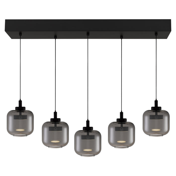 Quoizel - PCLEN538MBK - LED Island Pendant - Lenora - Matte Black