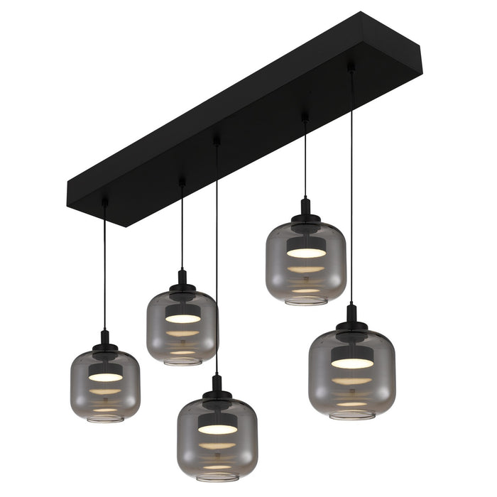 Quoizel - PCLEN538MBK - LED Island Pendant - Lenora - Matte Black