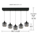 Quoizel - PCLEN538MBK - LED Island Pendant - Lenora - Matte Black