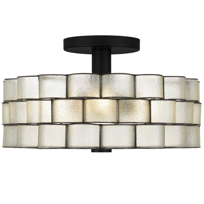 Quoizel - RORY1716MBK - Three Light Semi-Flush Mount - Rory - Matte Black