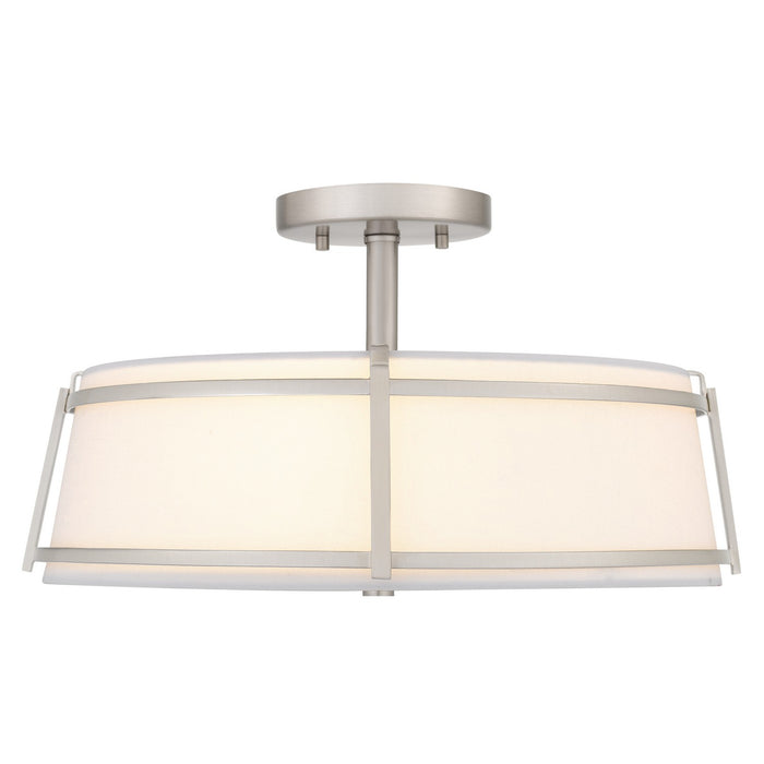 Quoizel - SLN1716BN - Three Light Semi-Flush Mount - Sloane - Brushed Nickel
