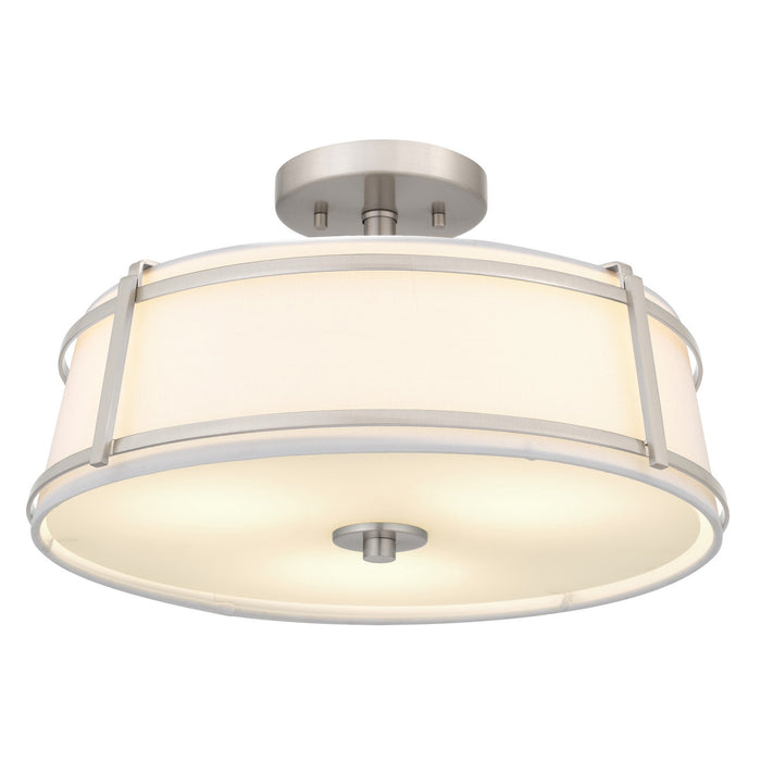 Quoizel - SLN1716BN - Three Light Semi-Flush Mount - Sloane - Brushed Nickel