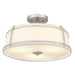 Quoizel - SLN1716BN - Three Light Semi-Flush Mount - Sloane - Brushed Nickel