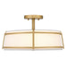 Quoizel - SLN1716BRG - Three Light Semi-Flush Mount - Sloane - Brushed Gold