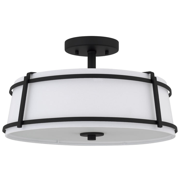 Quoizel - SLN1716MBK - Three Light Semi-Flush Mount - Sloane - Matte Black