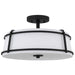 Quoizel - SLN1716MBK - Three Light Semi-Flush Mount - Sloane - Matte Black