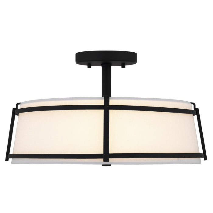 Quoizel - SLN1716MBK - Three Light Semi-Flush Mount - Sloane - Matte Black