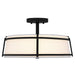 Quoizel - SLN1716MBK - Three Light Semi-Flush Mount - Sloane - Matte Black
