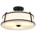 Quoizel - SLN1716MBK - Three Light Semi-Flush Mount - Sloane - Matte Black