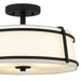 Quoizel - SLN1716MBK - Three Light Semi-Flush Mount - Sloane - Matte Black