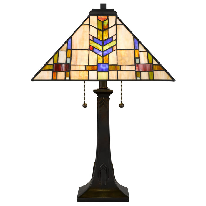 Quoizel - TF6821VA - Two Light Table Lamp - Draxen - Valiant Bronze
