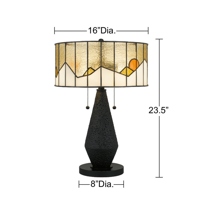 Quoizel - TF6831MBK - Two Light Table Lamp - Blackwood - Matte Black