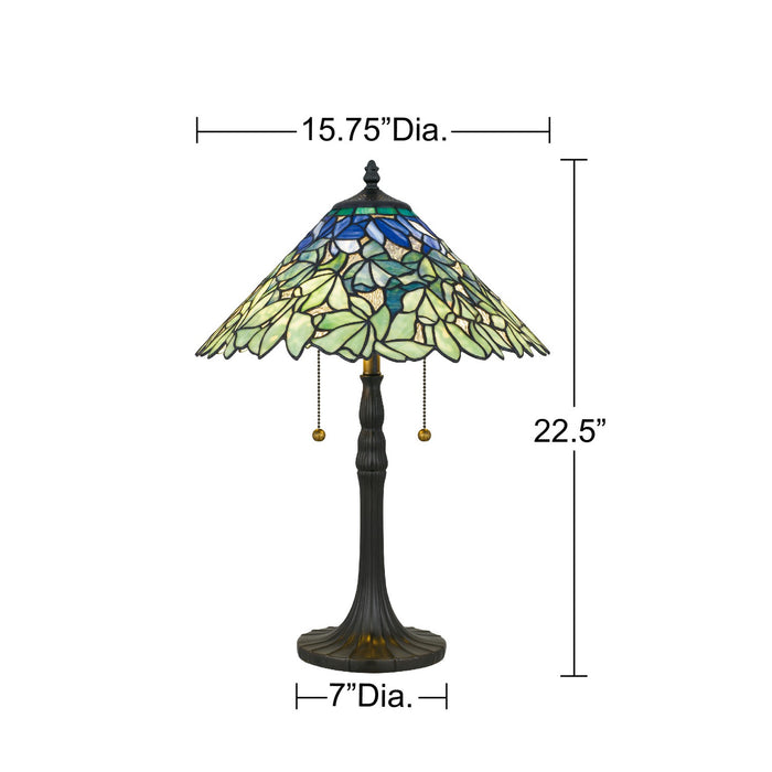 Quoizel - TF6835VB - Two Light Table Lamp - Seasons - Vintage Bronze