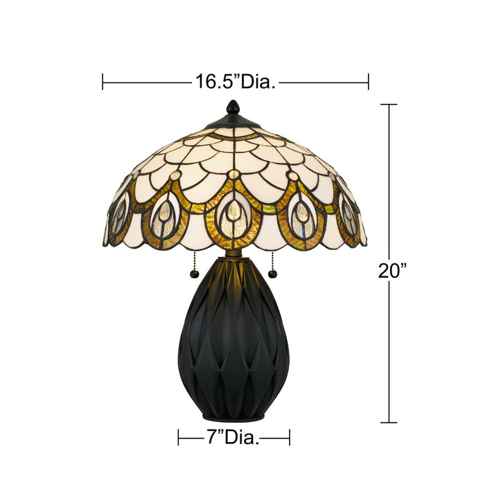 Quoizel - TF6839MBK - Two Light Table Lamp - Orla - Matte Black