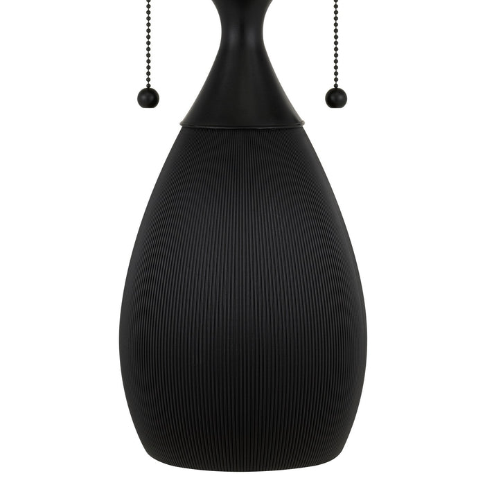Quoizel - TF6840MBK - Two Light Table Lamp - Ayla - Matte Black