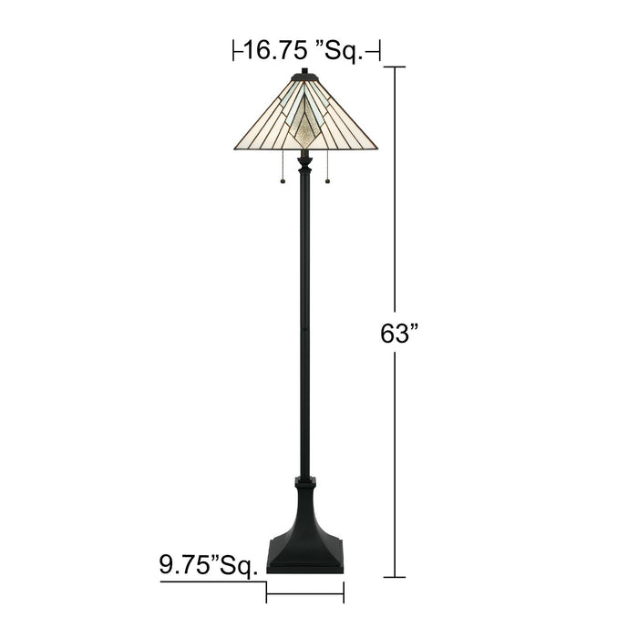 Quoizel - TFDV9363MBK - Two Light Floor Lamp - Duvane - Matte Black