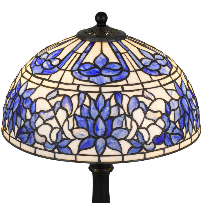 Quoizel - TFNR6325MBK - Two Light Table Lamp - Wisteria Bloom - Matte Black