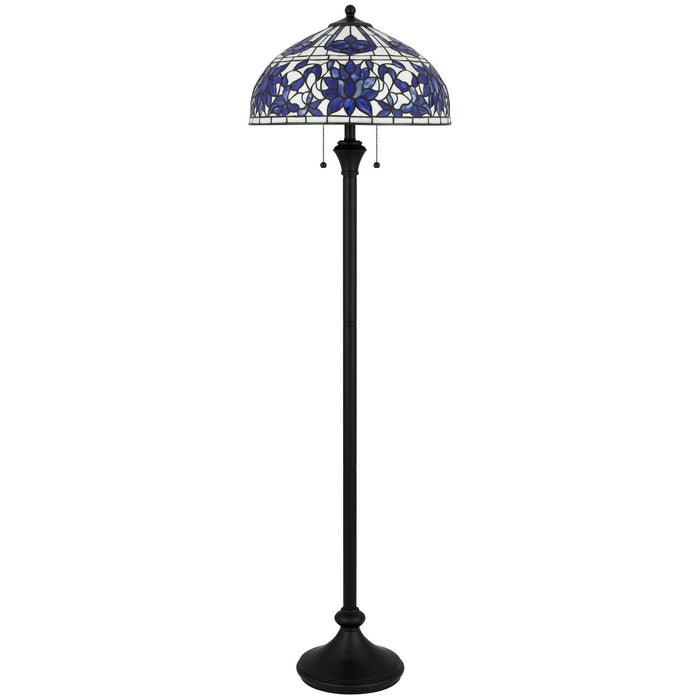 Quoizel - TFNR9362MBK - Two Light Floor Lamp - Wisteria Bloom - Matte Black