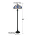 Quoizel - TFNR9362MBK - Two Light Floor Lamp - Wisteria Bloom - Matte Black