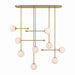 Minka-Lavery - 10149-732 - Nine Light Linear Chandelier - Ursolus - Legacy Brass