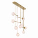 Minka-Lavery - 10149-732 - Nine Light Linear Chandelier - Ursolus - Legacy Brass