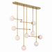 Minka-Lavery - 10149-732 - Nine Light Linear Chandelier - Ursolus - Legacy Brass