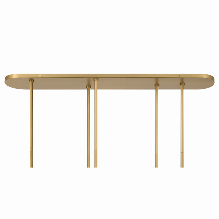 Minka-Lavery - 10149-732 - Nine Light Linear Chandelier - Ursolus - Legacy Brass