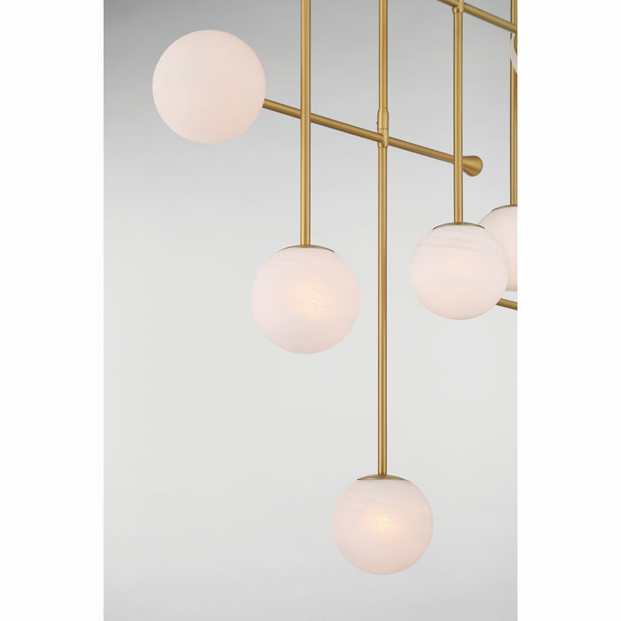 Minka-Lavery - 10149-732 - Nine Light Linear Chandelier - Ursolus - Legacy Brass