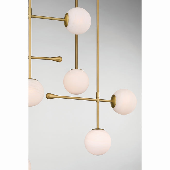 Minka-Lavery - 10149-732 - Nine Light Linear Chandelier - Ursolus - Legacy Brass