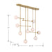 Minka-Lavery - 10149-732 - Nine Light Linear Chandelier - Ursolus - Legacy Brass