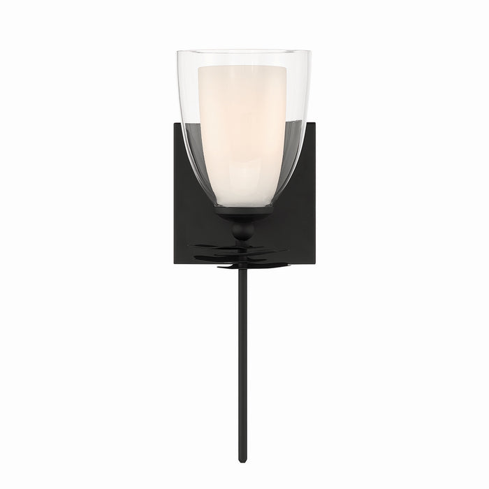 Minka-Lavery - 10251-899 - One Light Bath Sconce - Elowen - Dark Matte Black