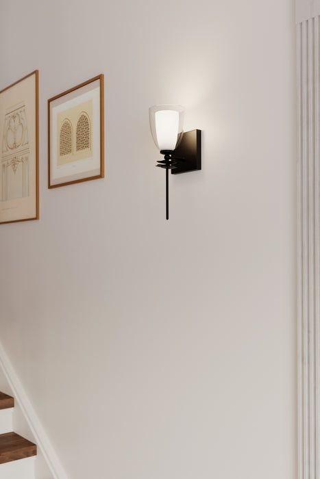 Minka-Lavery - 10251-899 - One Light Bath Sconce - Elowen - Dark Matte Black