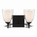 Minka-Lavery - 10252-899 - Two Light Vanity - Elowen - Dark Matte Black
