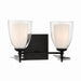 Minka-Lavery - 10252-899 - Two Light Vanity - Elowen - Dark Matte Black
