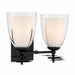 Minka-Lavery - 10252-899 - Two Light Vanity - Elowen - Dark Matte Black
