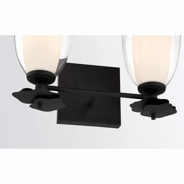 Minka-Lavery - 10252-899 - Two Light Vanity - Elowen - Dark Matte Black