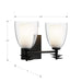 Minka-Lavery - 10252-899 - Two Light Vanity - Elowen - Dark Matte Black