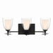 Minka-Lavery - 10253-899 - Three Light Vanity - Elowen - Dark Matte Black
