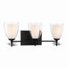 Minka-Lavery - 10253-899 - Three Light Vanity - Elowen - Dark Matte Black