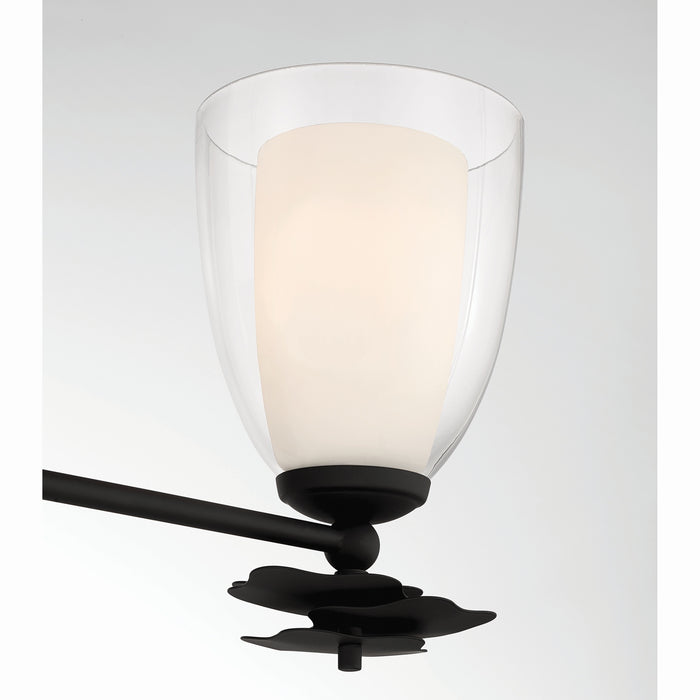 Minka-Lavery - 10253-899 - Three Light Vanity - Elowen - Dark Matte Black