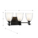 Minka-Lavery - 10253-899 - Three Light Vanity - Elowen - Dark Matte Black