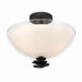 Minka-Lavery - 10255-899 - Three Light Semi-Flush Mount - Elowen - Dark Matte Black