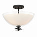 Minka-Lavery - 10255-899 - Three Light Semi-Flush Mount - Elowen - Dark Matte Black