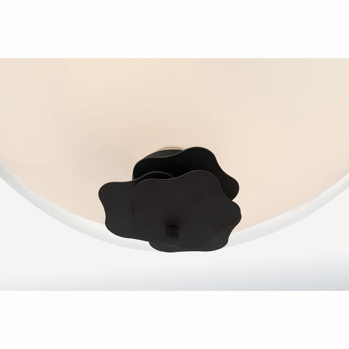 Minka-Lavery - 10255-899 - Three Light Semi-Flush Mount - Elowen - Dark Matte Black