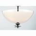 Minka-Lavery - 10255-899 - Three Light Semi-Flush Mount - Elowen - Dark Matte Black