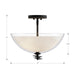 Minka-Lavery - 10255-899 - Three Light Semi-Flush Mount - Elowen - Dark Matte Black