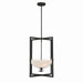 Minka-Lavery - 10256-899 - Three Light Pendant - Elowen - Dark Matte Black