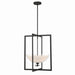 Minka-Lavery - 10256-899 - Three Light Pendant - Elowen - Dark Matte Black